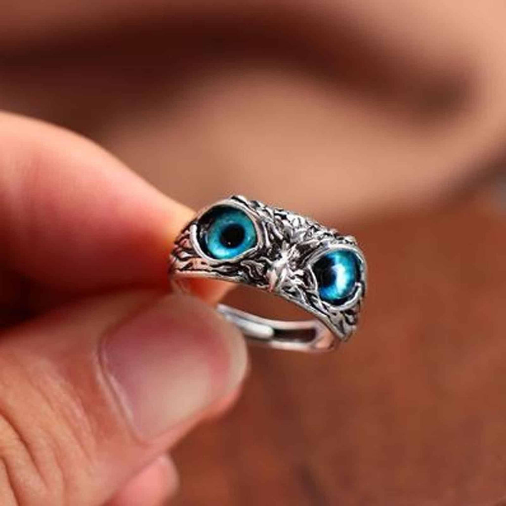 Attractive Silver Plated Owl Ring (Pack of 1)